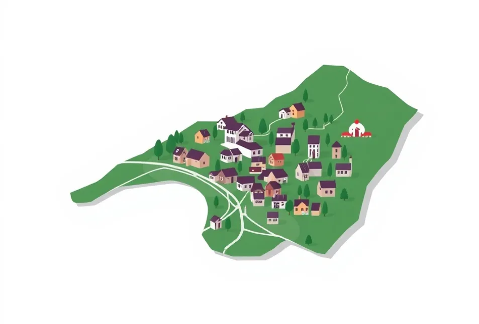 Carte du secteur d'intervention autour de Saint-Chamond (42400)
